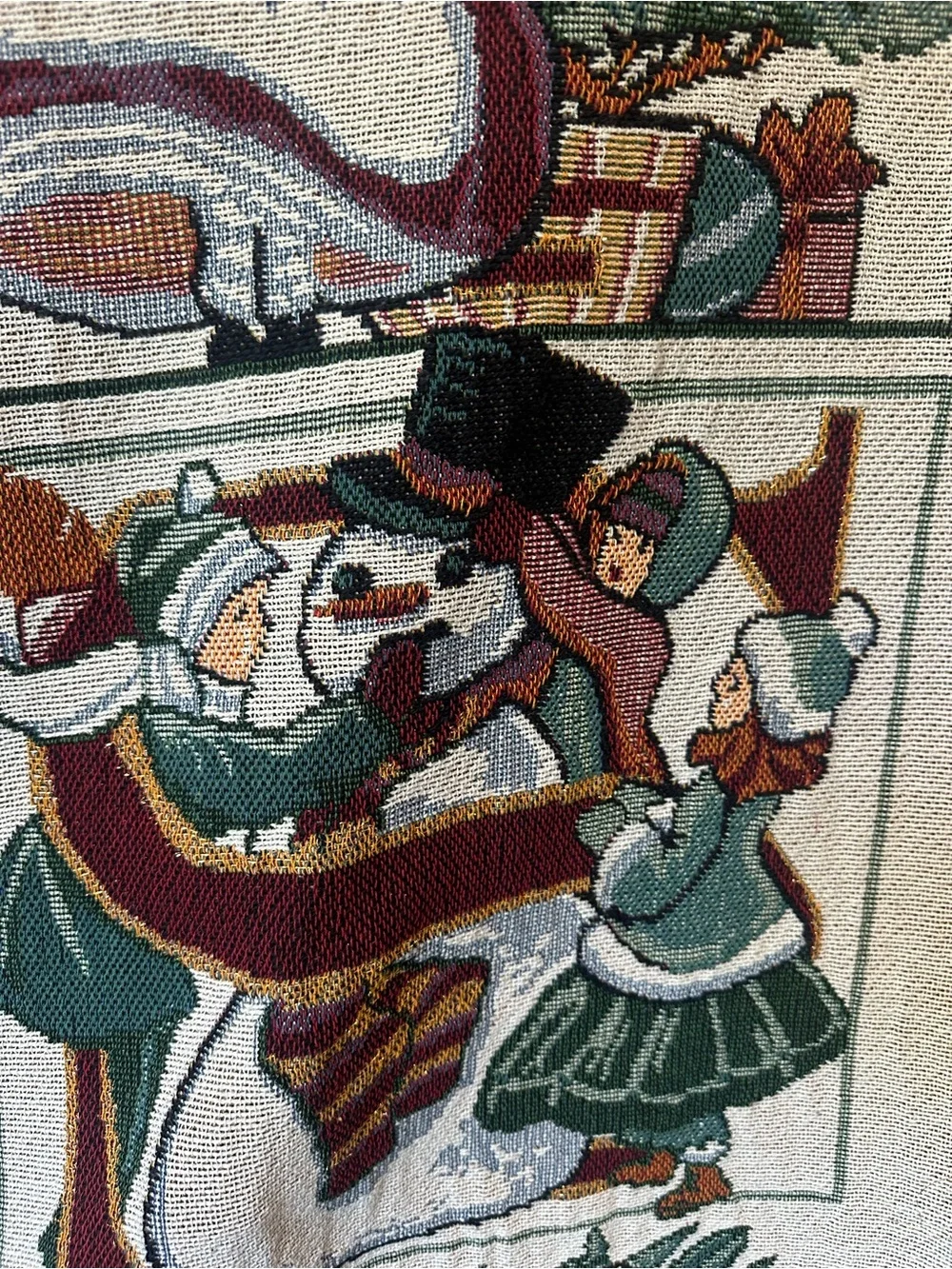 Holiday Tapestry Throw Blanket in Multi-Color